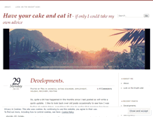 Tablet Screenshot of haveyourcakes.wordpress.com