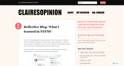 Desktop Screenshot of clairesopinion.wordpress.com