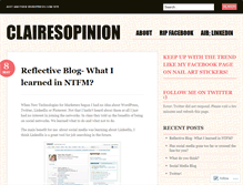 Tablet Screenshot of clairesopinion.wordpress.com