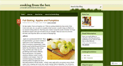 Desktop Screenshot of cookingfromthebox.wordpress.com