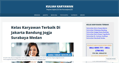 Desktop Screenshot of kuliahkaryawan.wordpress.com