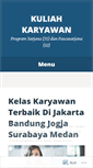 Mobile Screenshot of kuliahkaryawan.wordpress.com