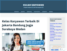 Tablet Screenshot of kuliahkaryawan.wordpress.com
