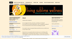 Desktop Screenshot of livingsublimewellness.wordpress.com