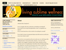 Tablet Screenshot of livingsublimewellness.wordpress.com