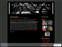 Tablet Screenshot of followyourfolly.wordpress.com