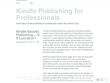 Tablet Screenshot of kindlepublishingpro.wordpress.com