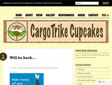 Tablet Screenshot of cargotrikecupcakes.wordpress.com