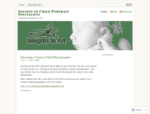 Tablet Screenshot of childportraitspecialists.wordpress.com