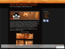 Tablet Screenshot of gmgrecordingstudio.wordpress.com