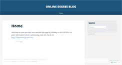 Desktop Screenshot of onlinedegreeblog.wordpress.com