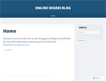 Tablet Screenshot of onlinedegreeblog.wordpress.com