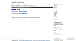 Desktop Screenshot of madosnaujienos.wordpress.com