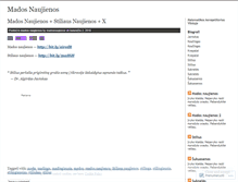 Tablet Screenshot of madosnaujienos.wordpress.com