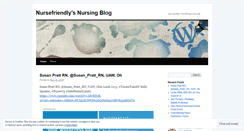 Desktop Screenshot of nursefriendly.wordpress.com