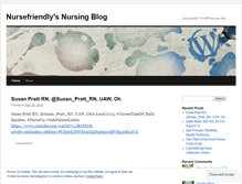 Tablet Screenshot of nursefriendly.wordpress.com