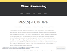 Tablet Screenshot of mizzouhomecoming.wordpress.com