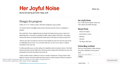 Desktop Screenshot of herjoyfulnoise.wordpress.com