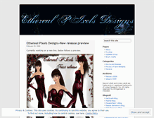 Tablet Screenshot of etherealpixelsdesigns.wordpress.com