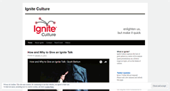 Desktop Screenshot of igniteculture.wordpress.com