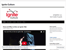 Tablet Screenshot of igniteculture.wordpress.com