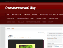 Tablet Screenshot of creandoartesanias.wordpress.com