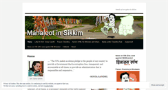 Desktop Screenshot of mahalootinsikkim.wordpress.com