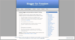 Desktop Screenshot of bloggerforfreedom.wordpress.com