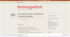 Desktop Screenshot of doctor4patient.wordpress.com
