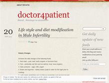 Tablet Screenshot of doctor4patient.wordpress.com