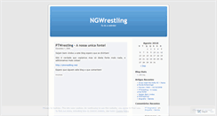 Desktop Screenshot of ngwrestling.wordpress.com