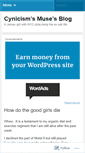 Mobile Screenshot of cynicismsmuse.wordpress.com