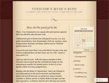 Tablet Screenshot of cynicismsmuse.wordpress.com