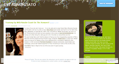 Desktop Screenshot of eveannunziato.wordpress.com