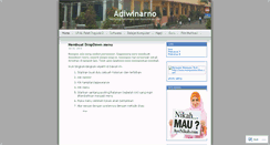 Desktop Screenshot of adiwinarno.wordpress.com