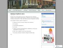 Tablet Screenshot of adiwinarno.wordpress.com