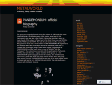 Tablet Screenshot of 666metalworld.wordpress.com