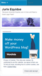 Mobile Screenshot of equijustice.wordpress.com