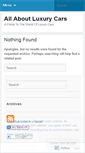 Mobile Screenshot of luxuryrides.wordpress.com