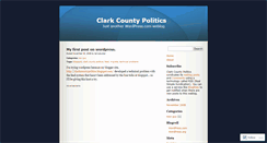 Desktop Screenshot of clarkcounty.wordpress.com