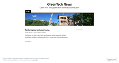 Desktop Screenshot of greentechconstruction.wordpress.com