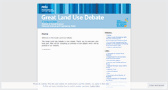 Desktop Screenshot of greatlandusedebate.wordpress.com