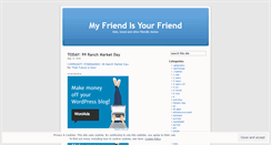 Desktop Screenshot of myfriendisyourfriend.wordpress.com