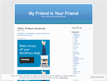 Tablet Screenshot of myfriendisyourfriend.wordpress.com