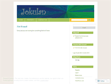 Tablet Screenshot of jokulan.wordpress.com