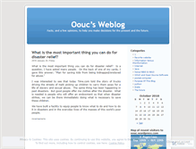 Tablet Screenshot of oouc.wordpress.com