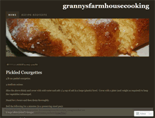 Tablet Screenshot of grannysfarmhousecooking.wordpress.com