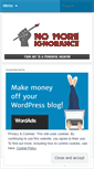 Mobile Screenshot of nomoreign.wordpress.com
