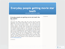 Tablet Screenshot of moviestarteeth.wordpress.com