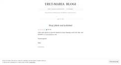 Desktop Screenshot of eretmaria.wordpress.com